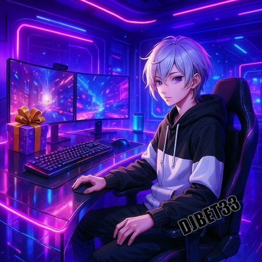 Imagem promocional da DJBET33 mostrando a plataforma e suas vantagens