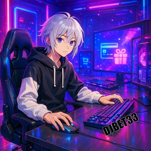 Imagem promocional da DJBET33 mostrando a plataforma e suas vantagens