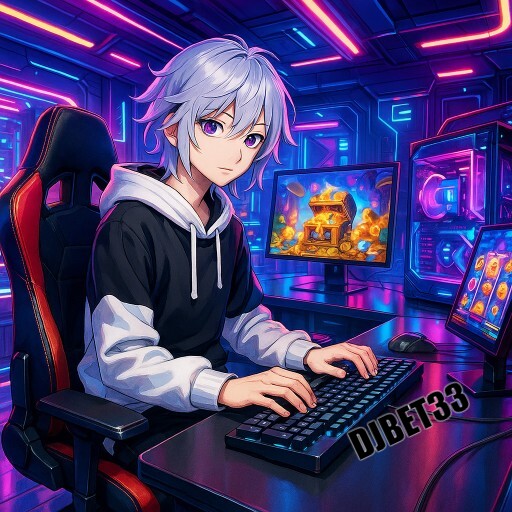 Imagem promocional da DJBET33 mostrando a plataforma e suas vantagens