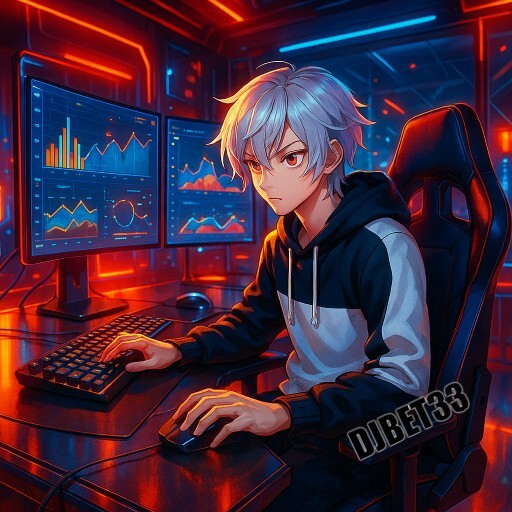 Imagem promocional da DJBET33 mostrando a plataforma e suas vantagens