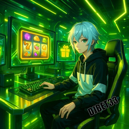 Imagem promocional da DJBET33 mostrando a plataforma e suas vantagens