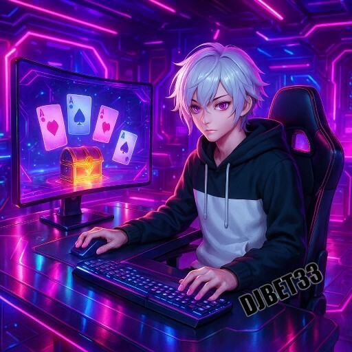 Imagem promocional da DJBET33 mostrando a plataforma e suas vantagens